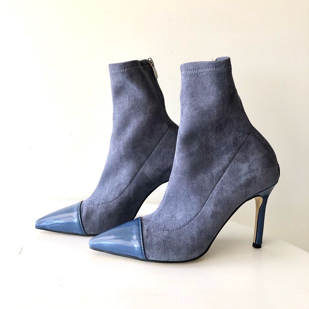 Women High Heels Suede Stiletto Ankle Heel boots